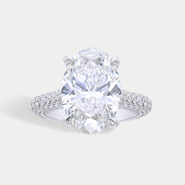 Oval Three Sided Pavé