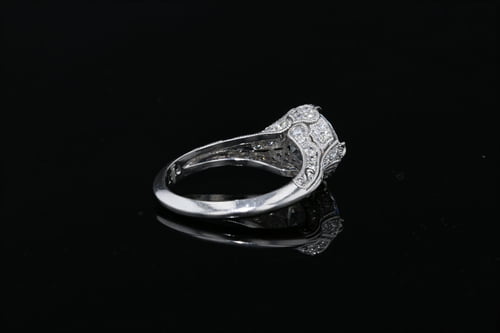 Vintage Pave’ Set Milgrain Ring