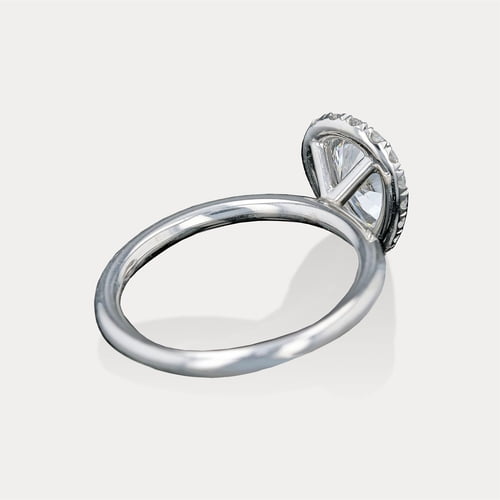 Pear Halo Plain Band view 2