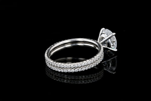 Two Row French Pave' Solitaire