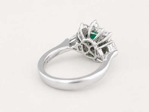 Emerald Diamond Halo view 2