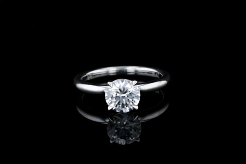 Classic 4 Prong Dome Solitaire