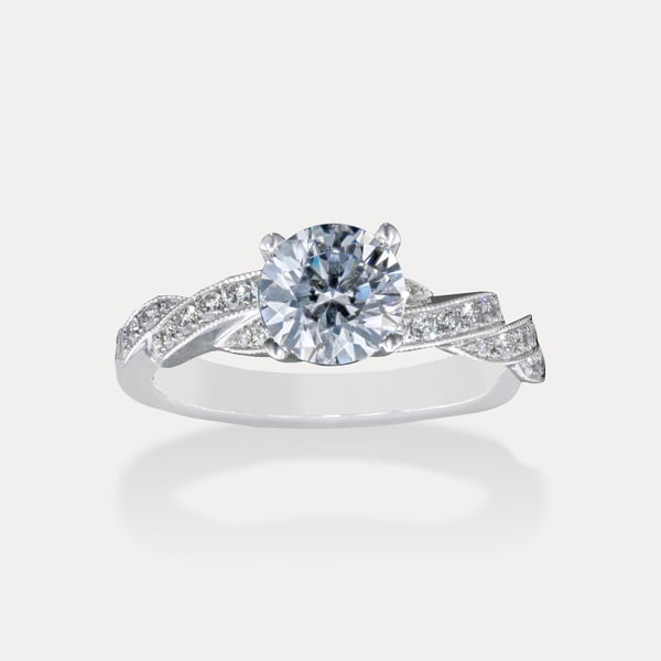 Round Twisted Pavé