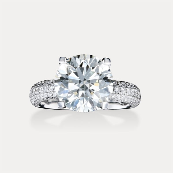 Round Wide Pavé Band