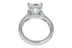 Princess Diamond Hidden Halo Channel Set Cathedral Platinum Solitaire