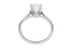 Oval Diamond Cathedral Platinum Solitaire