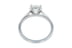 Round Diamond Cathedral Platinum Solitaire