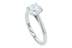 Round Diamond Cathedral Platinum Solitaire