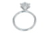 Round Diamond Platinum Tulip Six Prong Solitaire