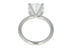 Round Diamond Four Pave' Set Prongs and Band Platinum Solitaire