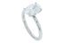 Oval Diamond Tulip Platinum Solitaire
