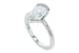Pear Diamond Half Bezel Platinum Solitaire
