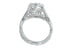 Pear Diamond Halo Pave' Set Braided Split Shank Platinum Ring