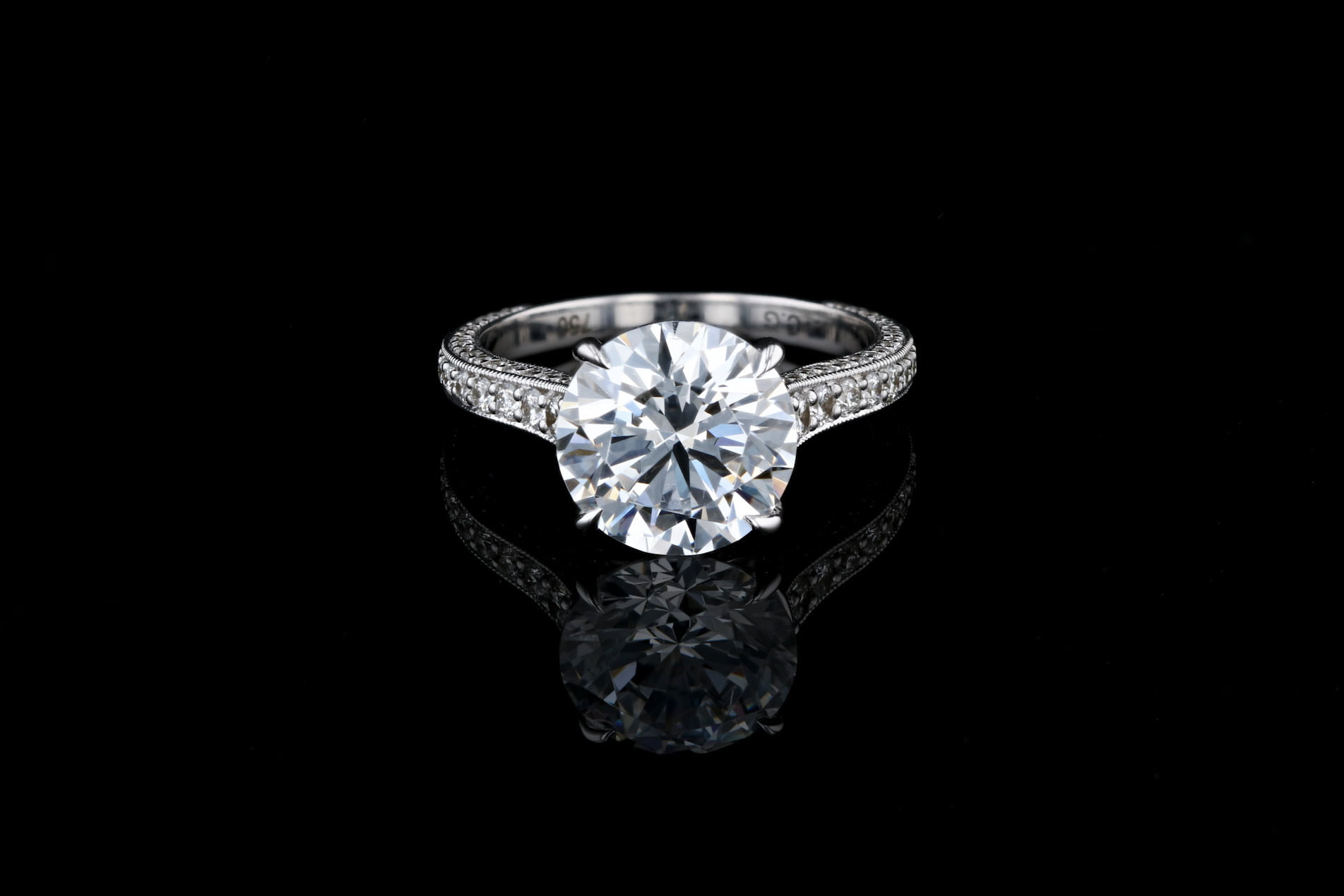 Eight Prong Claw Round Cut Diamond Engagement Ring – CadCamNYC
