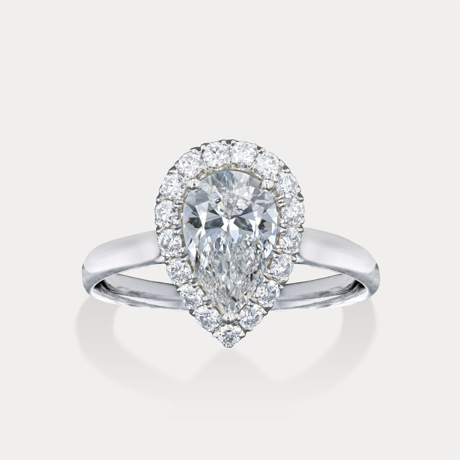 Pear Halo Plain Band