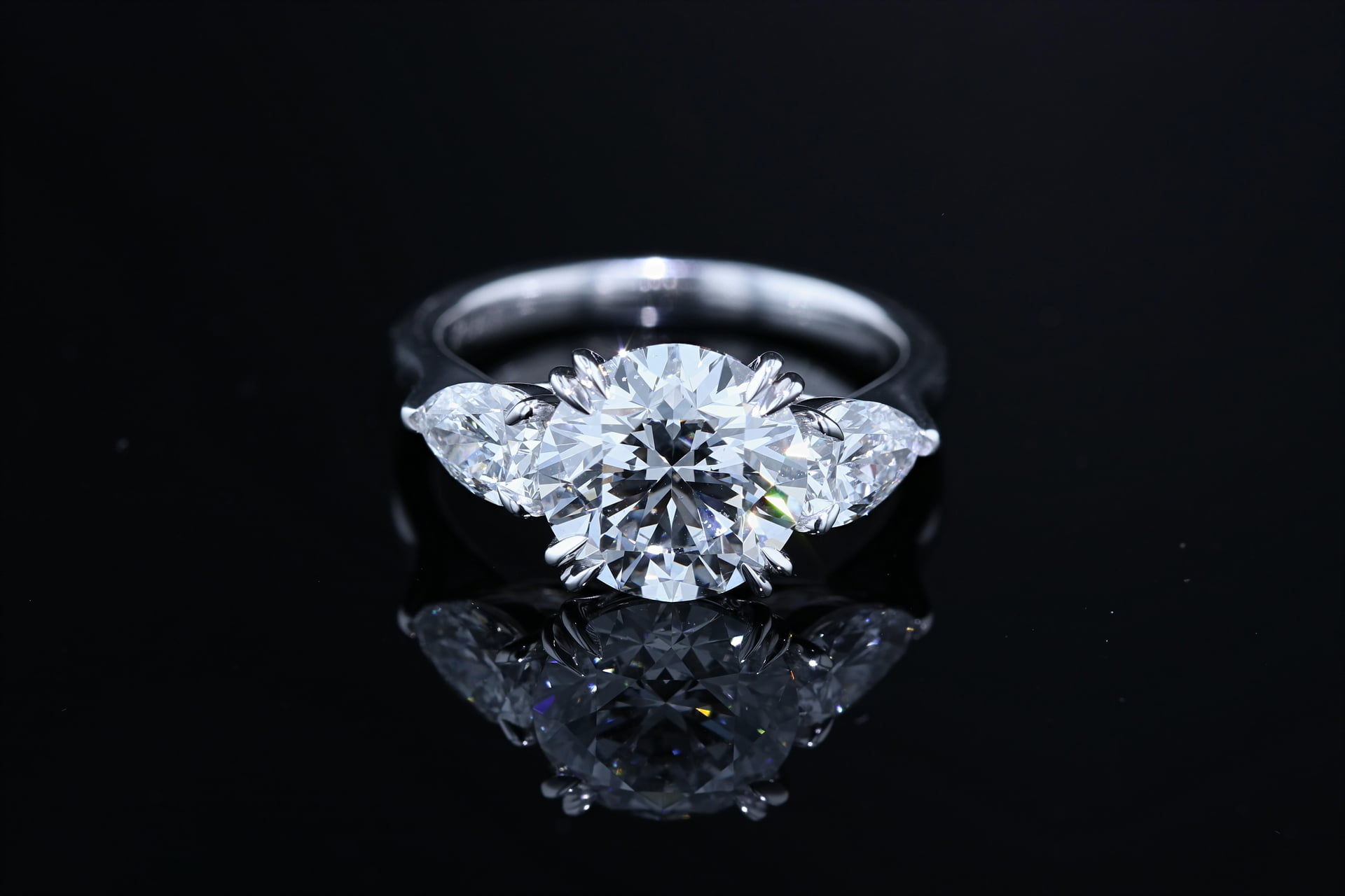 Three Stone Engagement Rings Orange County - Nathan Alan Jewelers