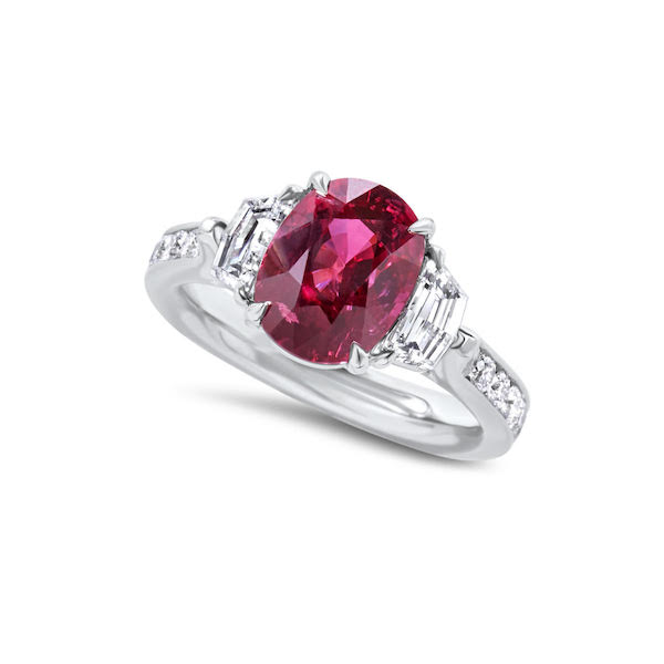 ruby engagement ring by Nathan Alan Jewelers