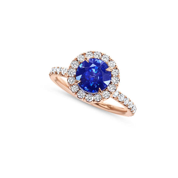sapphire engagement ring by Nathan Alan Jewelers