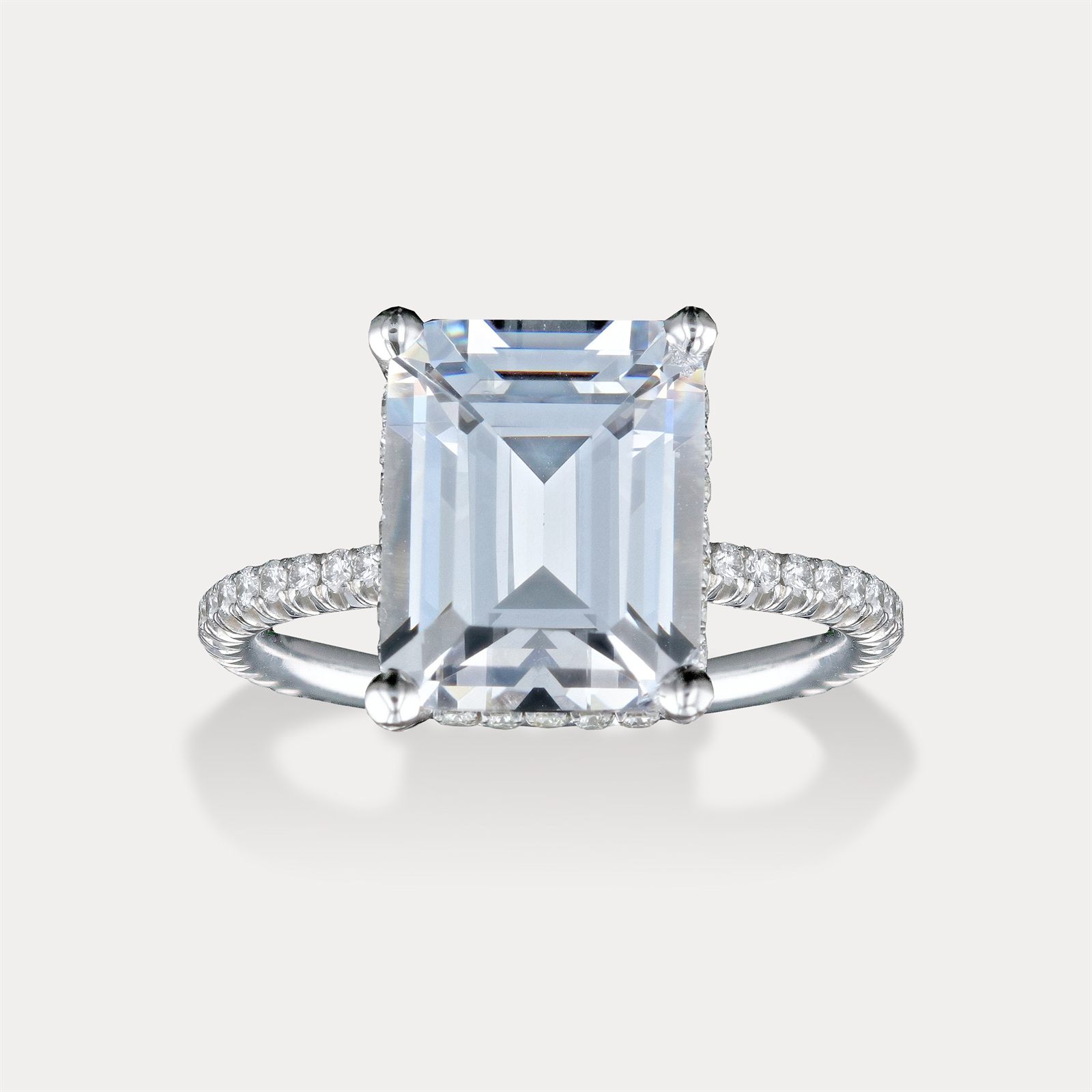 4 carat emerald cut diamond ring Newport Beach