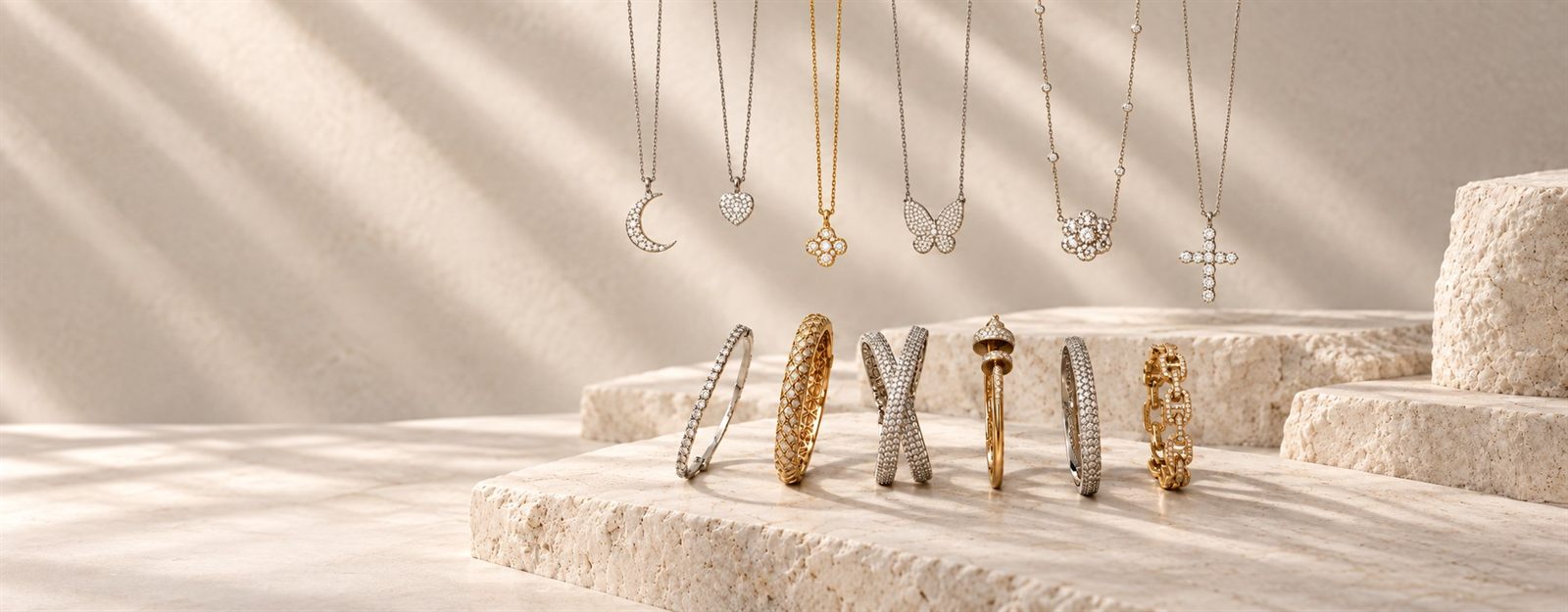 Diamond necklaces and bracelets, fine jewelry at Nathan Alan Jewelers Newport Beach