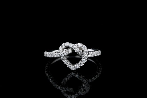 Heart Love Knot Eternity Band