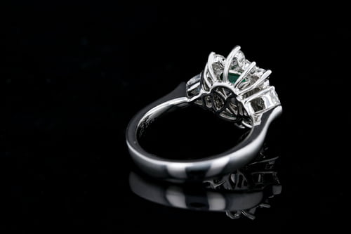 Emerald Cut Emerald Cocktail Ring