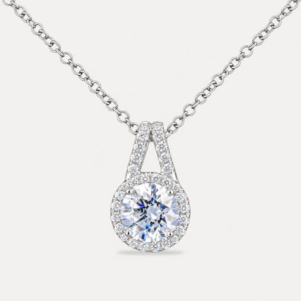 Diamond Halo Pendant