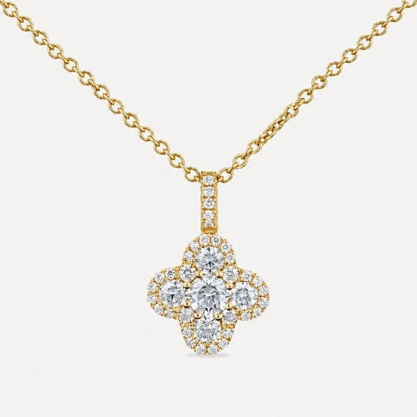 Diamond Clover Pendant