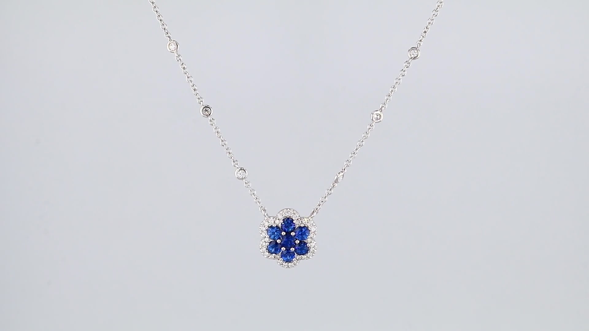 Buy Bezel Set Blue Sapphire Necklace, 14k Solid Gold Solitaire Necklace,  September Birthstone Gift, Bridesmaid Necklace, Anniversary Gift Online in  India - Etsy
