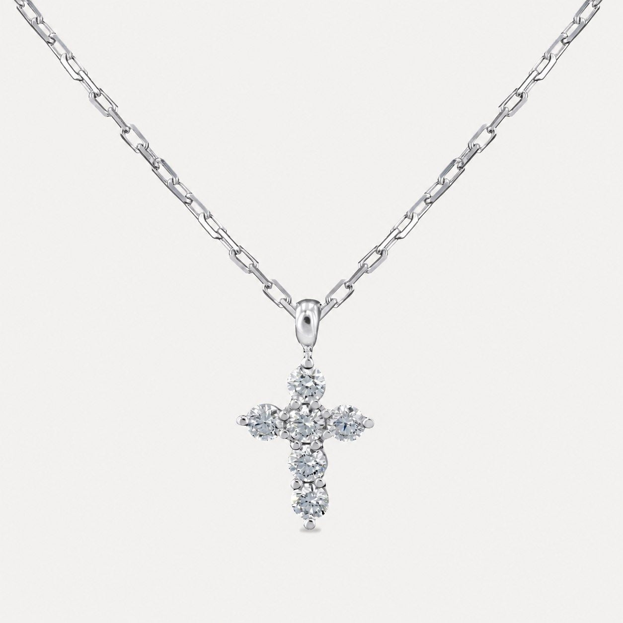 Petite Diamond Cross Necklace