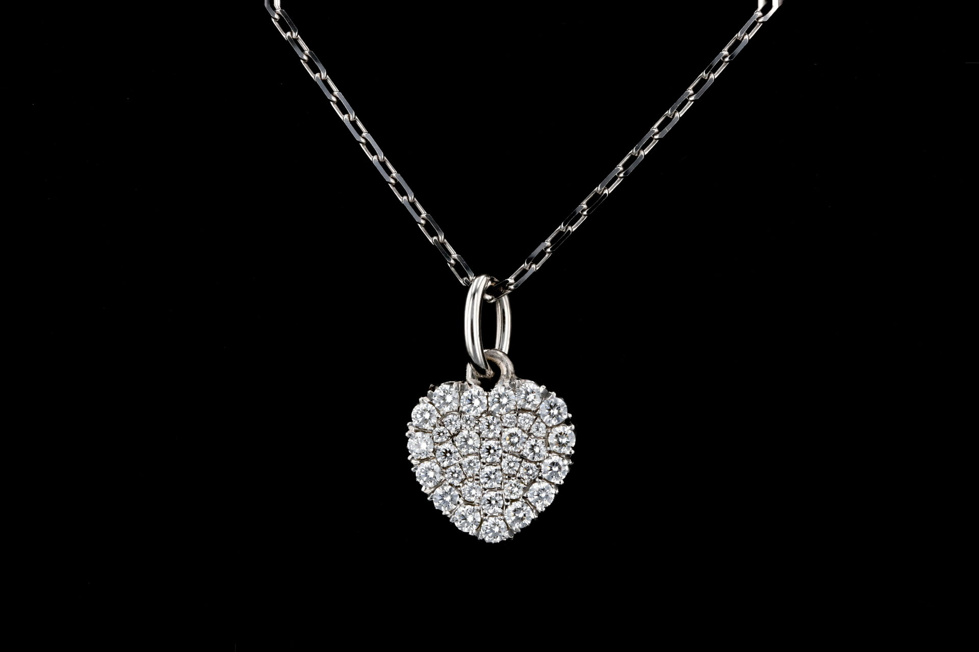 Diamond Heart Pendant | Diamond Necklace | Valentines Pendant –  Kingofjewelry.com