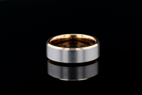 Two Tone Flat Band, Beveled Edges