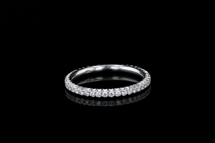 French Pave’ Set Diamond Band