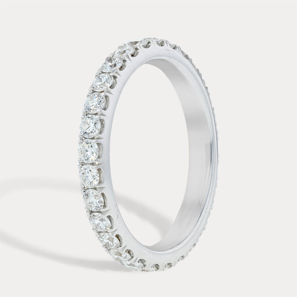 Delicate Prong-Set Diamond Band