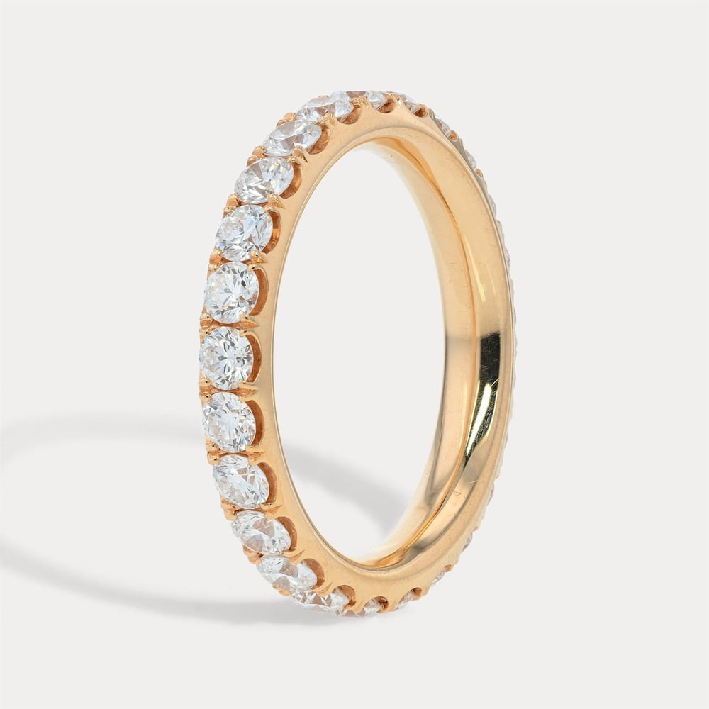 Rose Gold Diamond Eternity Band