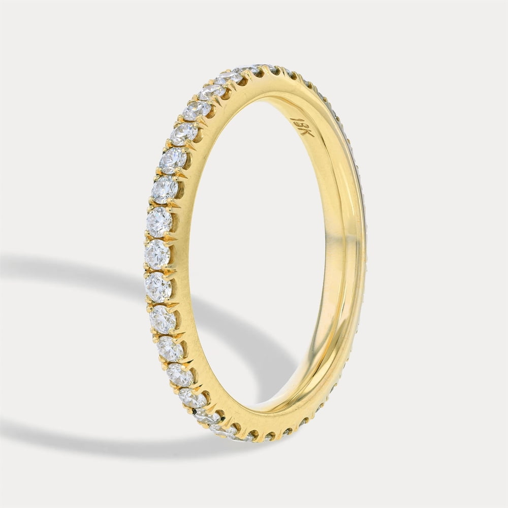 Yellow Gold Diamond Stack Band