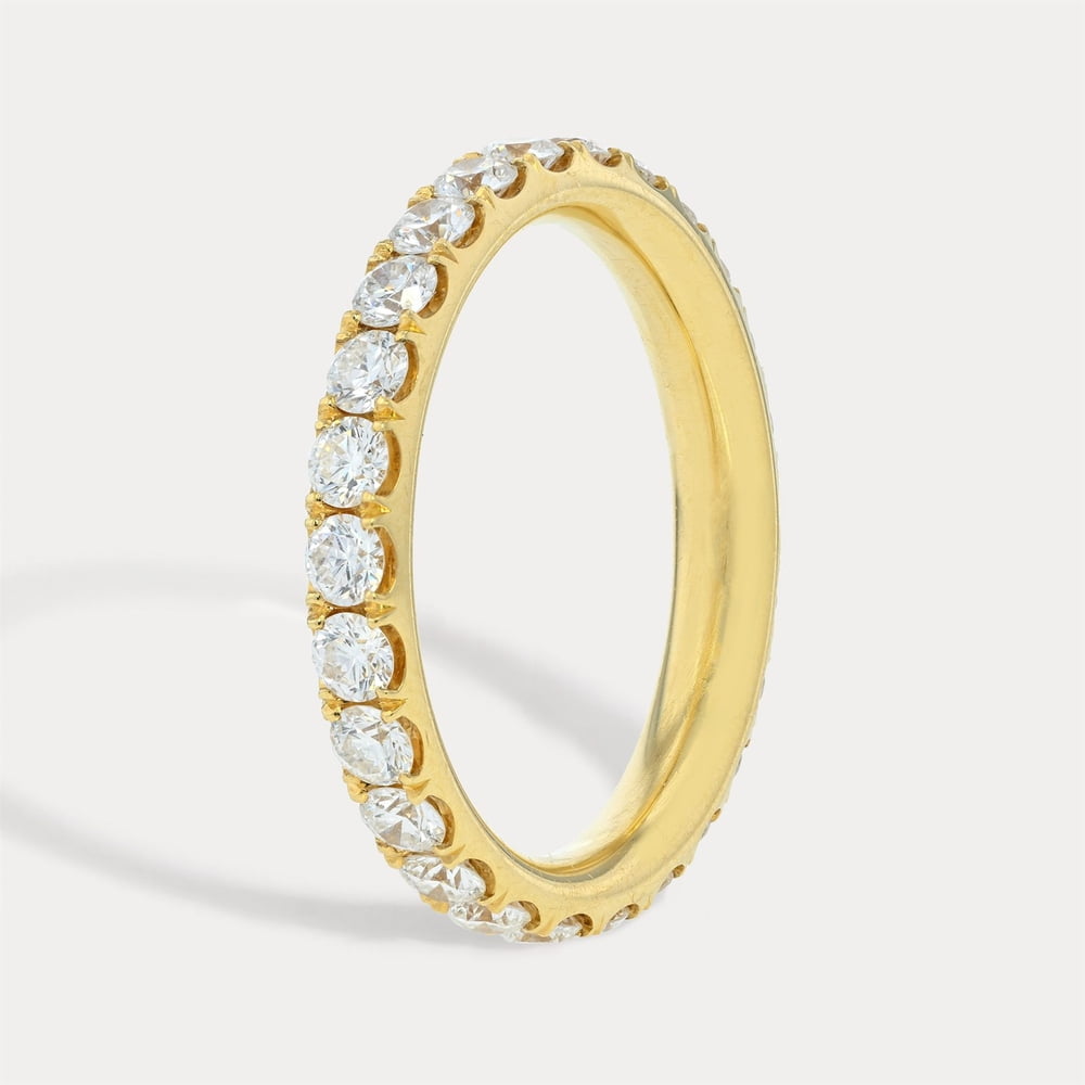 Round Diamond Cluster Band