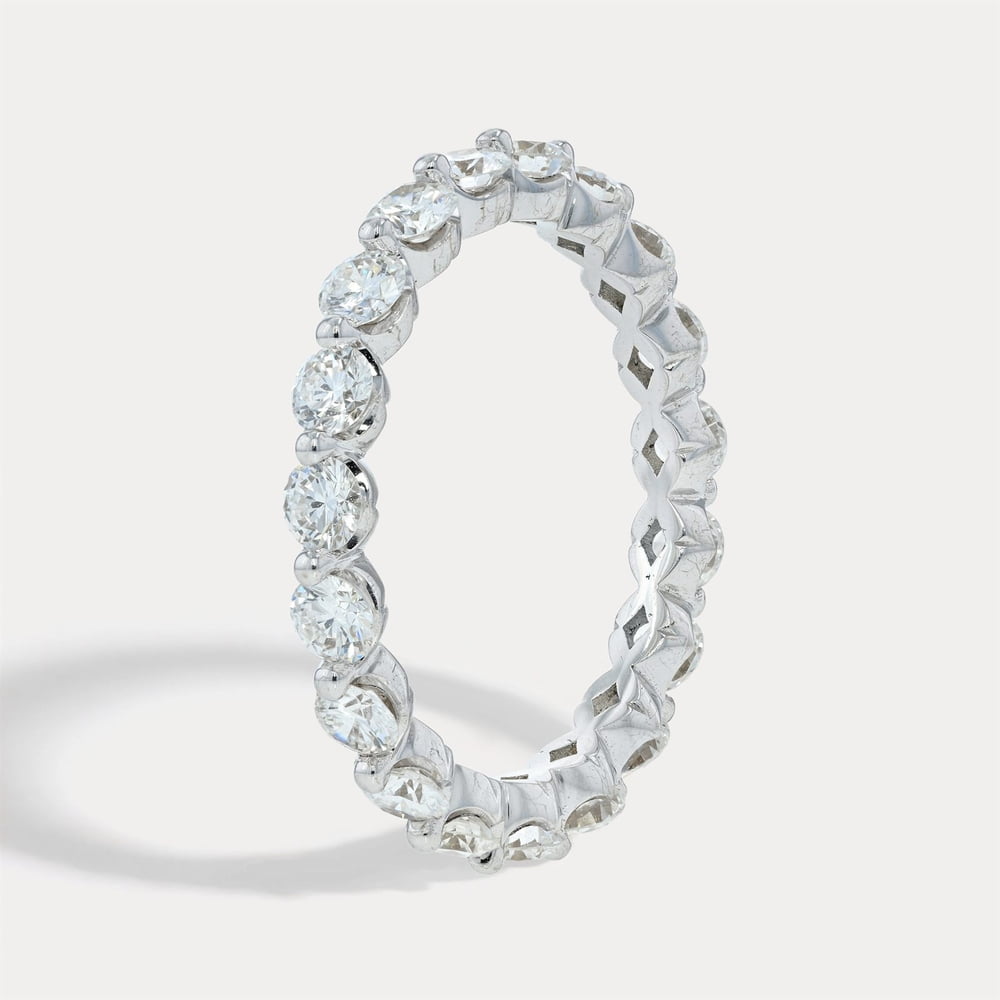 Bold Prong-Set Diamond Band