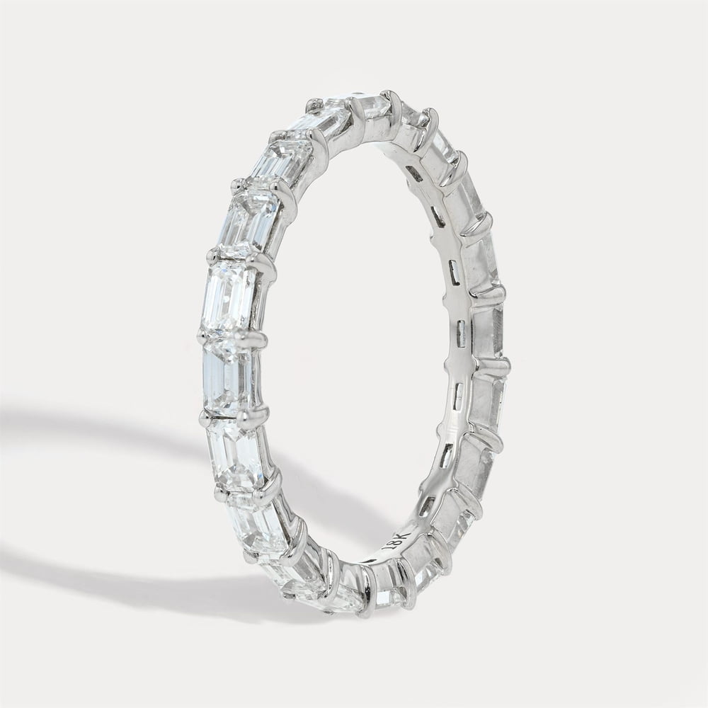 Baguette Step-Cut Diamond Band