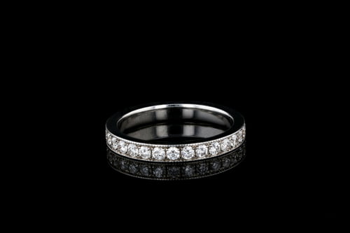 Vintage Vintage Style Pave' Diamond Band