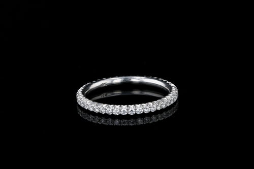 Pave' French Pave’ Set Diamond Band