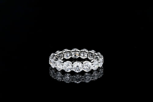 Classic U Set Diamond Eternity Band