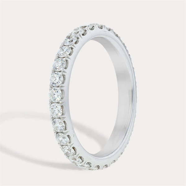 Delicate Prong-Set Diamond Band