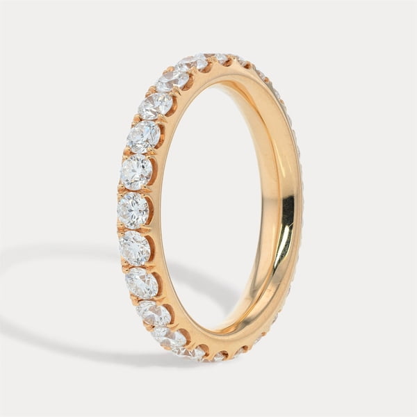 Rose Gold Diamond Eternity Band