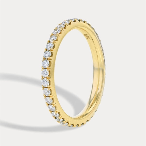 Yellow Gold Diamond Stack Band