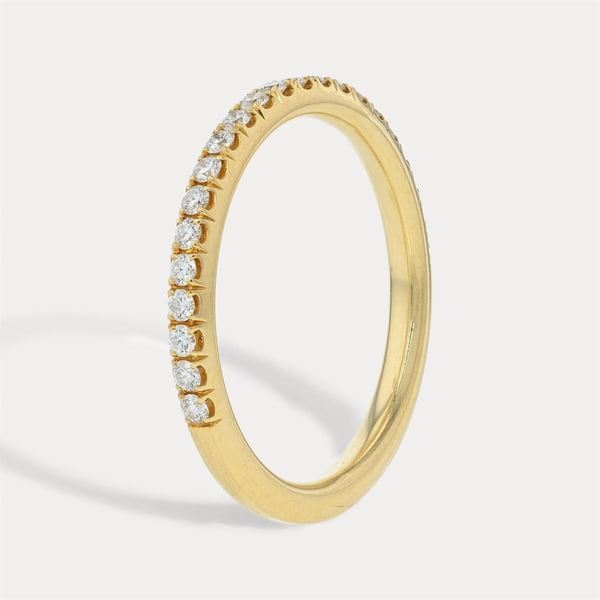 Yellow Gold Sparkle Diamond Band