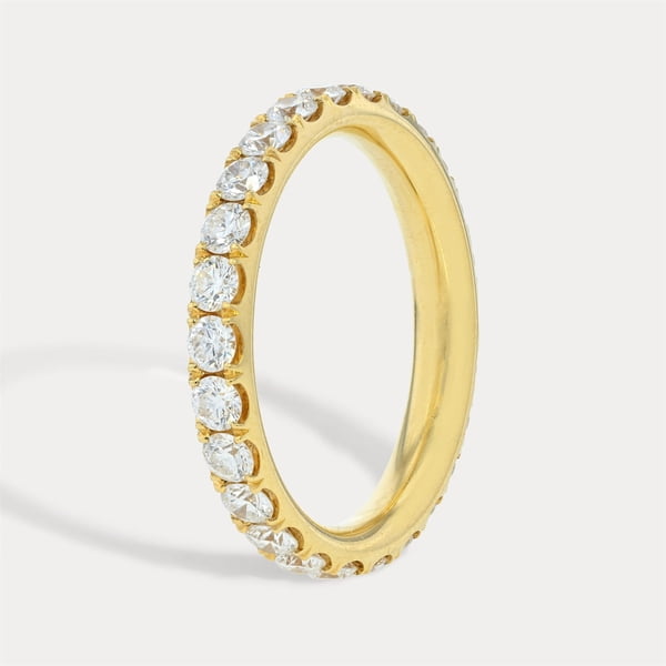 Round Diamond Cluster Band