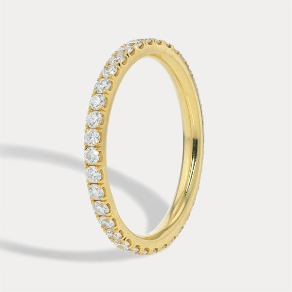 Yellow Gold Delicate Diamond Band