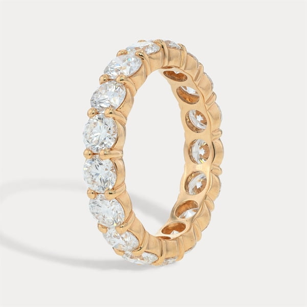 Rose Gold Floating Diamond Eternity