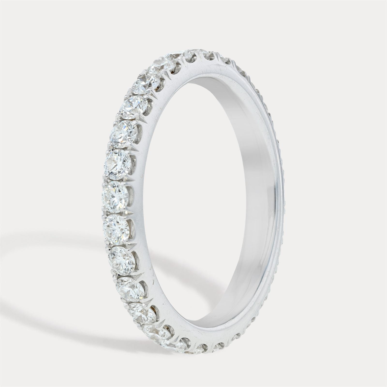 Delicate Prong-Set Diamond Band